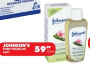 Johnson's Pure Tissue Oil-125ml
