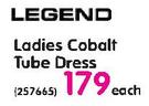 Legend Ladies Cobalt Tube Dress-Each