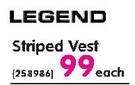 Legend Striped Vest-Each