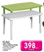 Sal 135cm Oblong Table-Each