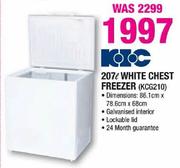 KIC White Chest Freezer-207ltr(KCG210)