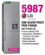 LG Silver Frost Free Fridge-296ltr(GR-F429BLCK)