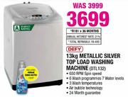 Defy Mettalic Silver Top Load Washing Machine-13kg(DTL132)