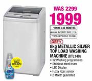 Defy Mettalic Silver Top Load washing Machine-8kg(DTL140)