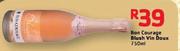 Bon Courage Blush Vin Doux-750ml Each