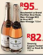Boschendal Le Grand Pavillion Brut Rose, Non-Vintage MCC Or Brut MCC Non-Vintage-750ml Each