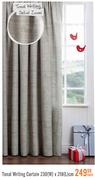 Tonal Writing Curtain(230x218Cm)-Each
