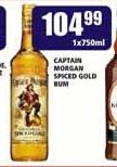 Captain Morgan Spiced Gold Rum-1x750ml