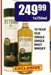 10 Year Old Single Single Malt Whisky-1x750ml Each