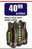 Redd's Bold Crisp Nandi 6 Pack-6x330ml Each