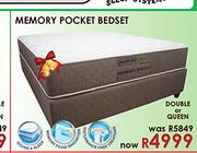 Perfekt Memory Pocket Bedset Double Or Queen