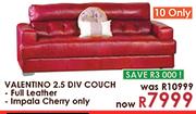 Valentino 2.5 Div Couch