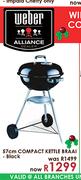 Weber 57cm Compact Black Kettle Braai