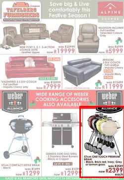 Tafelberg Furnishers : Save Big & Live Comfortably This Festive Season! (Valid until 16 Dec 2013), page 1