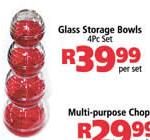 Glass Storage Bowls-4 Pc Set