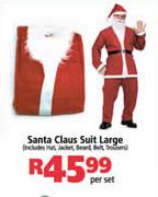 Santa Claus Suit Large-Per Set