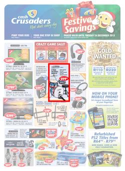 Cash Crusaders : Festive Savings (Valid Until 24 Dec 2013), page 1