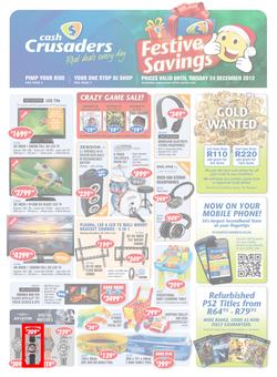 Cash Crusaders : Festive Savings (Valid Until 24 Dec 2013), page 1