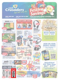 Cash Crusaders : Festive Savings (Valid Until 24 Dec 2013), page 1