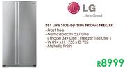 LG 581Ltr Side-by-Side Fridge Freezer