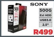 Sony 500GB 2.5" USB 3.0 External HDD