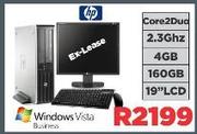 HP Core 2 Duo 2.3GHz 4GB 160GB 19" LcD Desktop With Window Vista