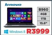 Lenovo B960 4GB 1TB 15.6" Windows8 Notebook