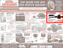 Tafelberg Furnishers : Get More For Less This Festive Season! (Valid until 11 Dec 2013), page 1