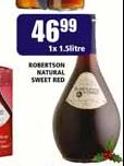 Robertson Natural Sweet Red-1.5Ltr