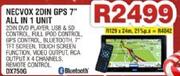 NECVOX 2DIN GPS 7" All In 1 Unit DX750G