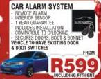 Car Alarm System Including Fitment