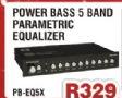 Power Bass 5 Band Parametric Equalizer PB EQSX