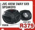 JVC 400W 3 Way 6x9 Speakers V5938-Per Set
