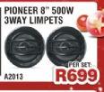 Pioneer 8" 500W 3 Way Limpets AZ013-Per Set
