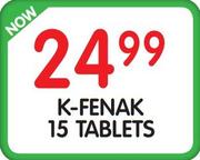 K-Fenak Tablets-15's Pack