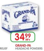 Grand Pa Headache Powders-38's Pack