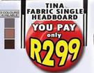 Tina Fabric Single Headboard
