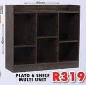 Plato 6 Shelf Multi Unit