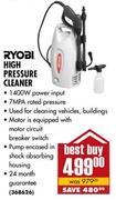 Ryobi High Pressure Cleaner-1400w