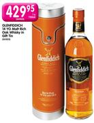 Glenfiddich 14 YO Malt Rich Oak Whisky In Gift Tin-750ml