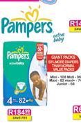 Pampers Active Baby Giant Packs