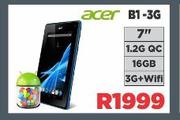 Acer 7" 1.2G QC 16GB 3G+Wifi Tablet