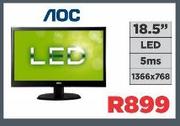 AOC 18.5" LED Monitor-Each