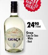 Graca Casa De Ouro White/Rose-750ml Each