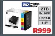 Western Digital 2 TB Ext HDD