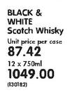 Black & White Scotch Whisky-12 x 750ml