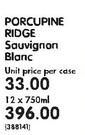 Porcupine Ridge Sauvignon Blanc-12 x 750ml