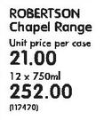 Robertson Chapel Range-12 x 750ml
