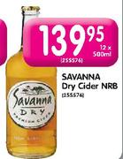 Savanna Dry Cider NRB-12x500ml