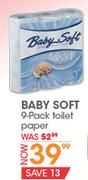 Baby Soft 9-Pack Toilet Paper